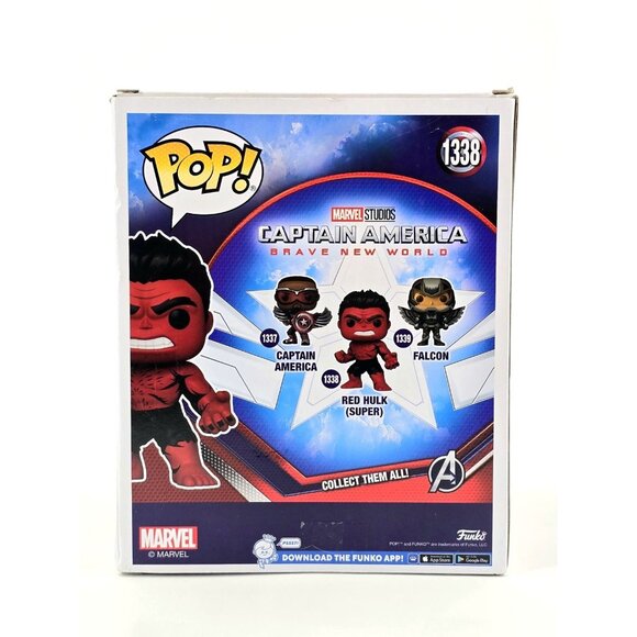 Funko Pop! Marvel Captain America Red Hulk 6 Inch Target Exclusive #1338 Disney - Picture 5 of 11